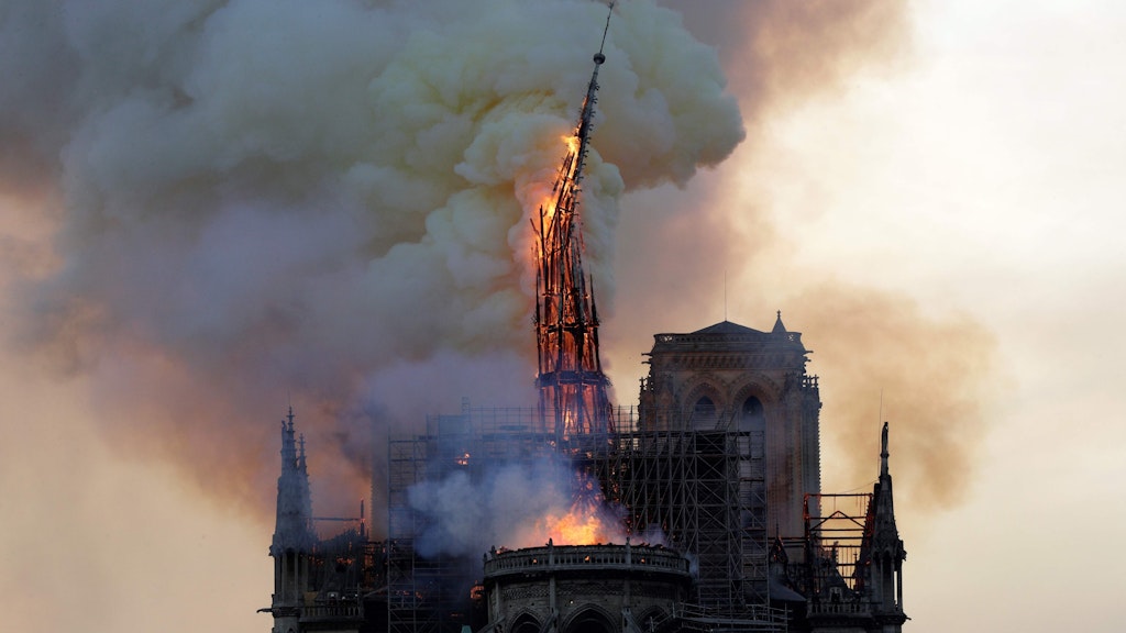 Am 15. April 2019 wurde die weltberühmte Kathedrale Notre-Dame schwer beschädigt. 