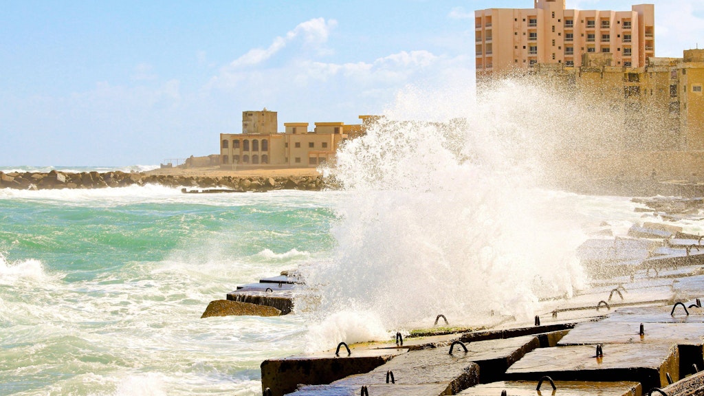 Der Strand von Alexandria.