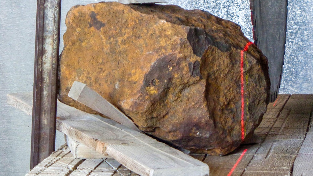 Der Steinmeteorit.