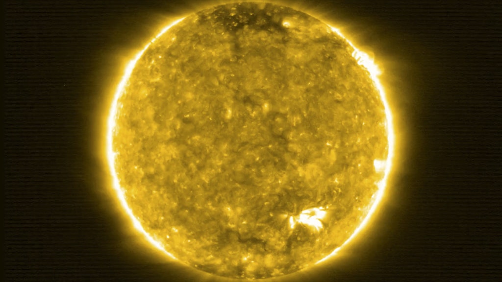 Die Sonne, aufgenommen vom „Solar Orbiter“.