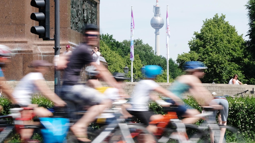 Auch ein Fahrradkorso findet am Sonnabend in Berlin statt.