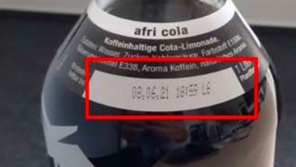 An diesen Daten erkennen Verbraucher die von der Rückrufaktion betroffenen Flaschen.