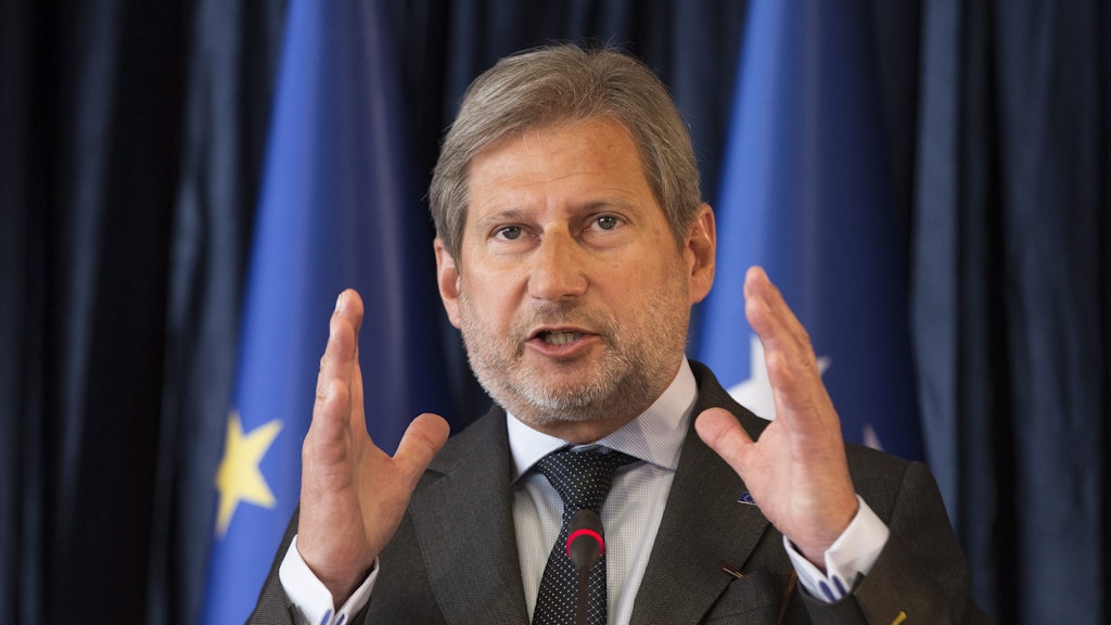  EU-Kommissar Johannes Hahn.