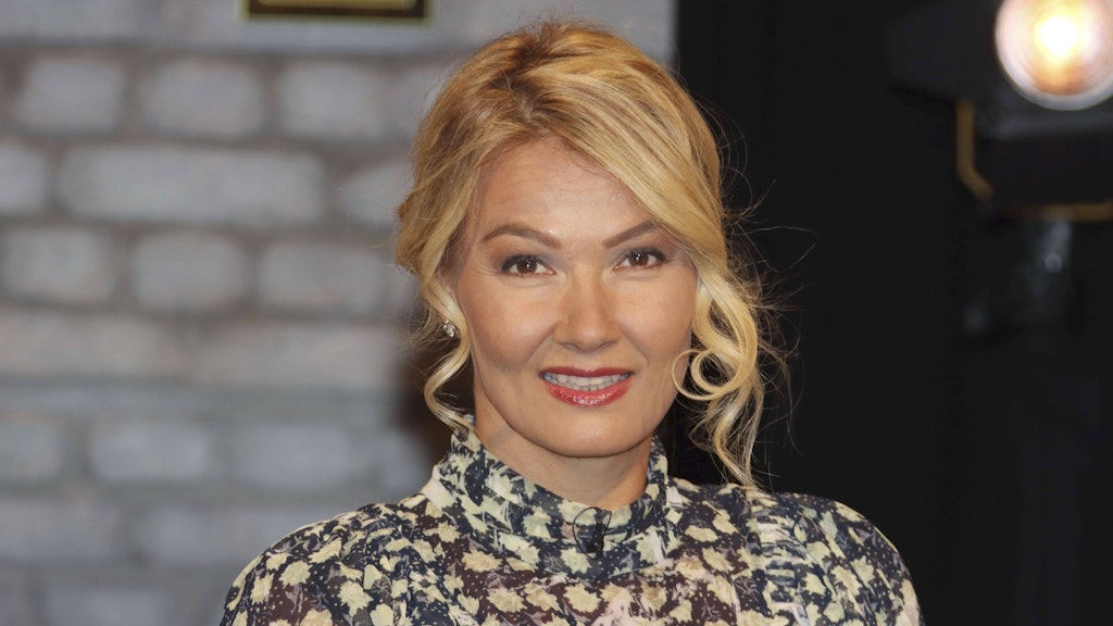 Franziska van Almsick bei der Aufzeichnung der Radio Bremen Talkshow „3 nach 9“ im Juni 2020.