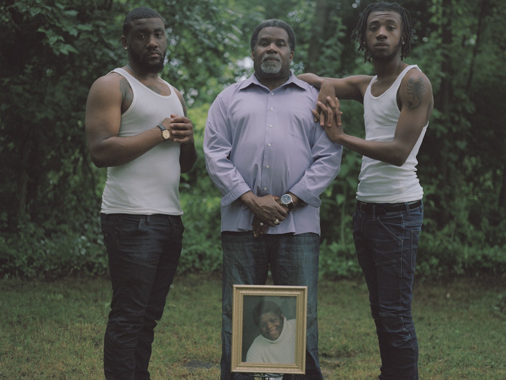 Larry W. Cook zeigt in der Galerie Weiss die Fotoarbeit „Fatherhood 4“, 2018.