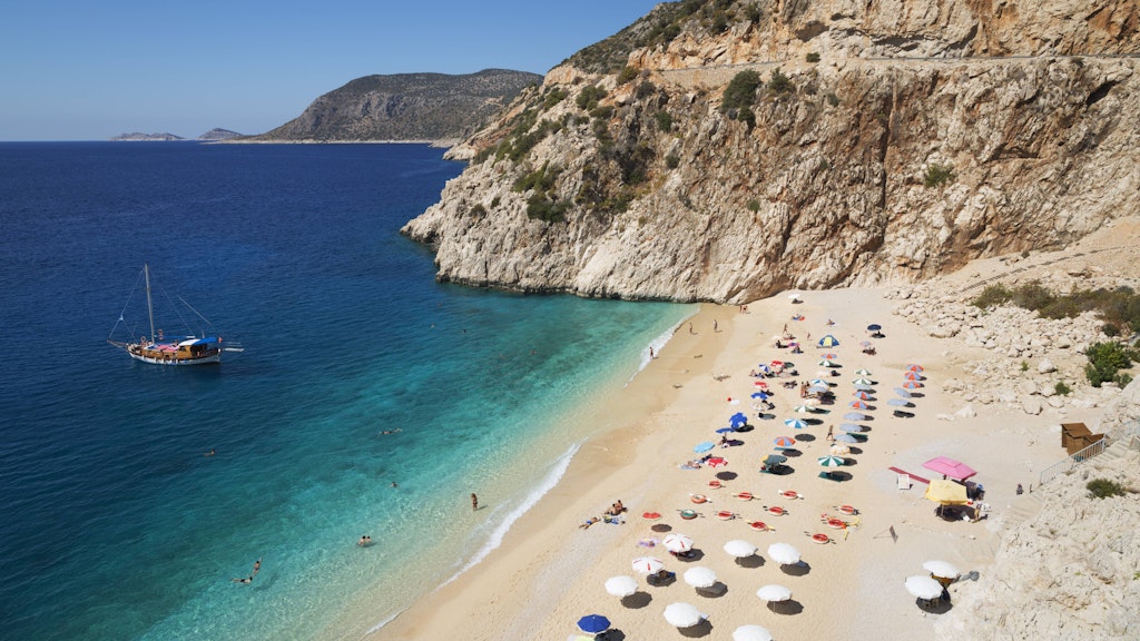 Der Strand von Kaputas in der Türkei.