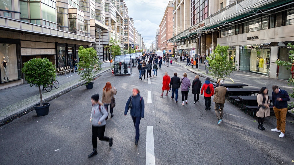 Im Oktober 2019 war der Mittelteil der Friedrichstraße bereits ein Wochenende lang autofrei. 