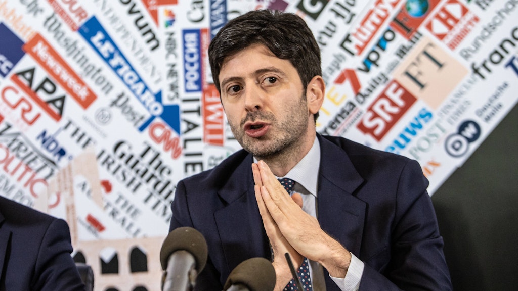 Der italienische Gesundheitsminister Roberto Speranza. 