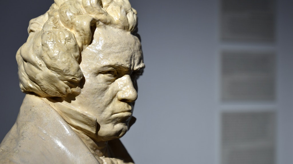 <b><i>Büste Ludwig van Beethovens im Beethoven-Museum in Wien.</i></b>