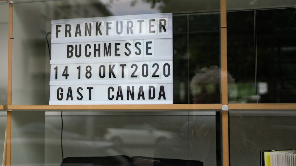Findet ein Jahr später statt: der Auftritt Kanadas als Ehrengastland bei der Frankfurter Buchmesse.