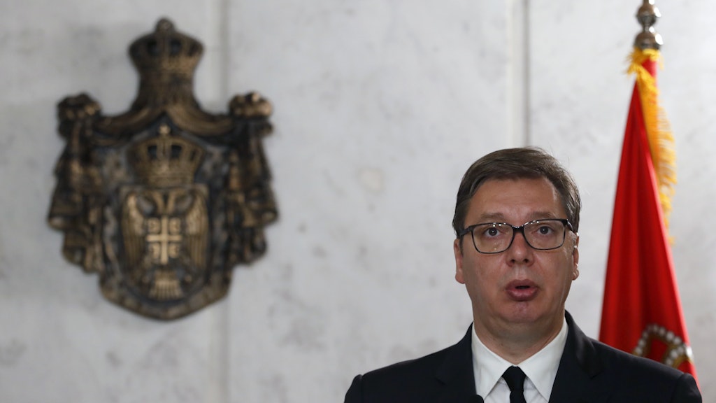 Serbiens Präsident Aleksandar Vucic.