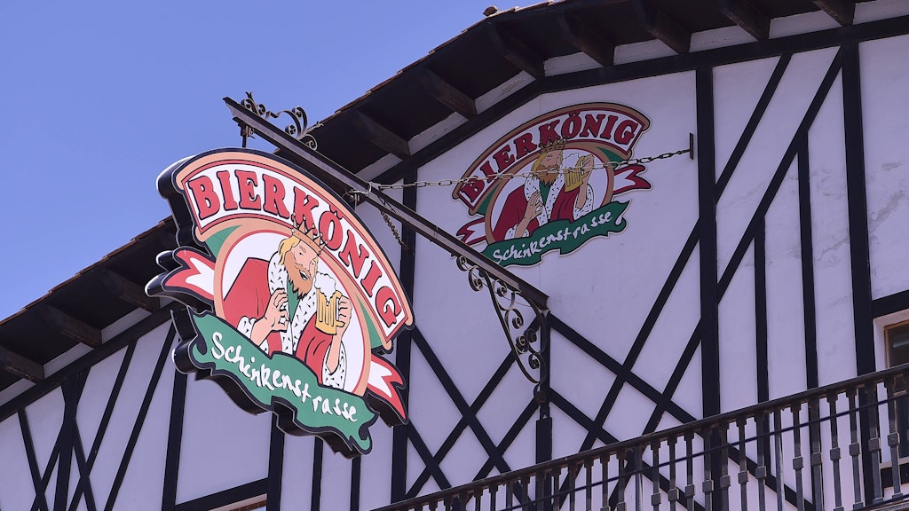 Das geschlossene Lokal Bierkönig in El Arenal auf Mallorca. 