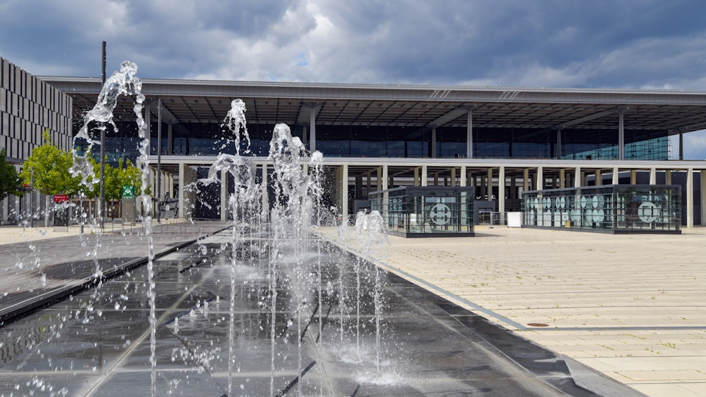 Terminal des Hauptstadtflughafens Berlin Brandenburg Willy Brandt (BER).