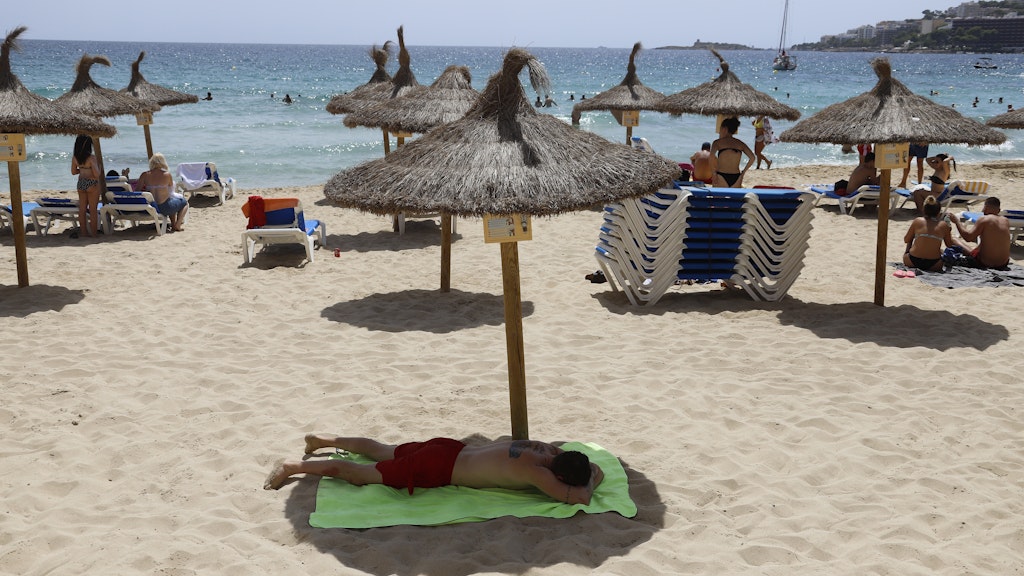 Der Strand von Cala Major.