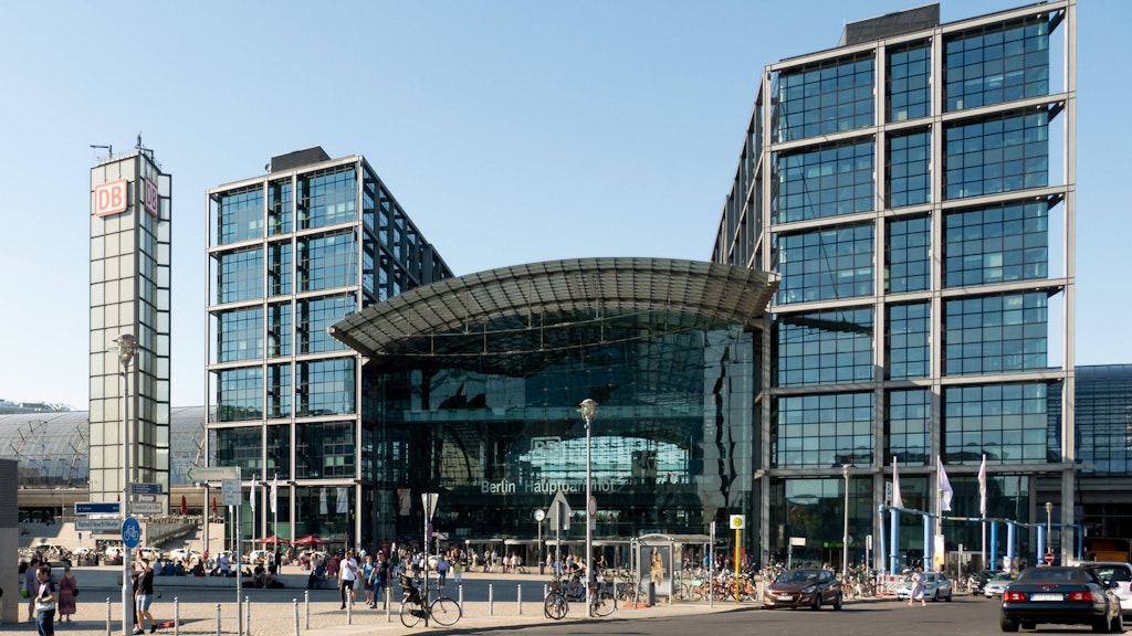 Der Berliner Hauptbahnhof.