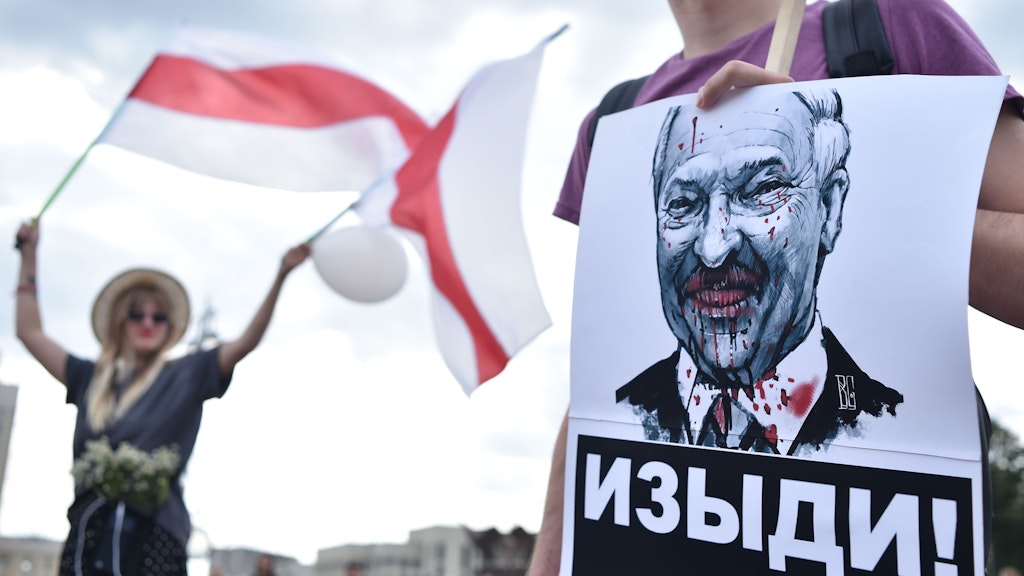 Proteste gegen Alexander Lukaschenko.
