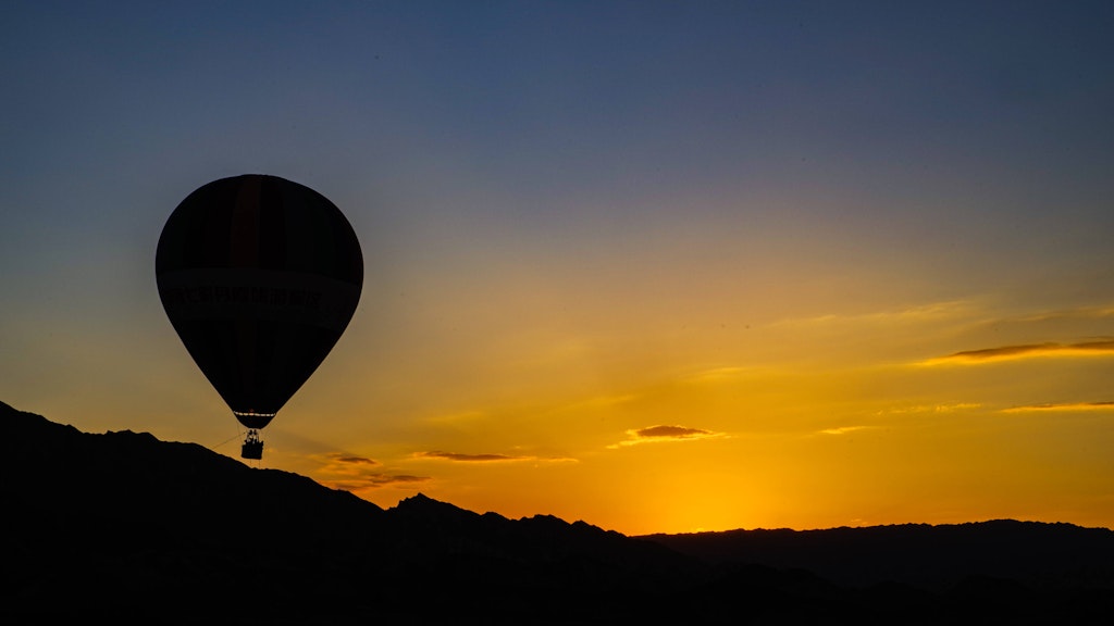 Ein Heißluftballon (Symbolbild).