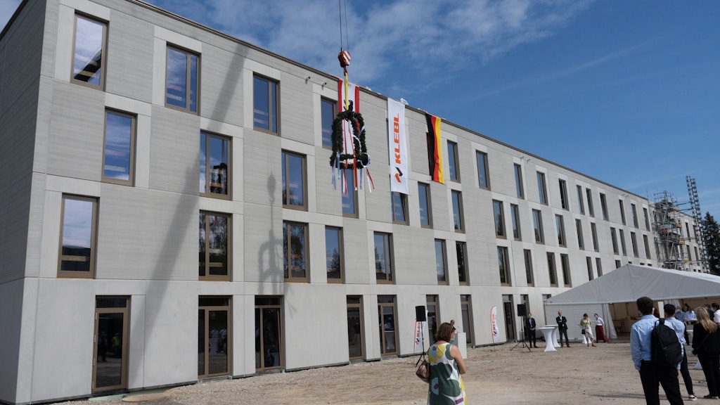 Eine modulare Unterkunft in Lichterfelde. So ähnlich könnte auch die neue Unterkunft in Treptow-Köpenick aussehen,<br>