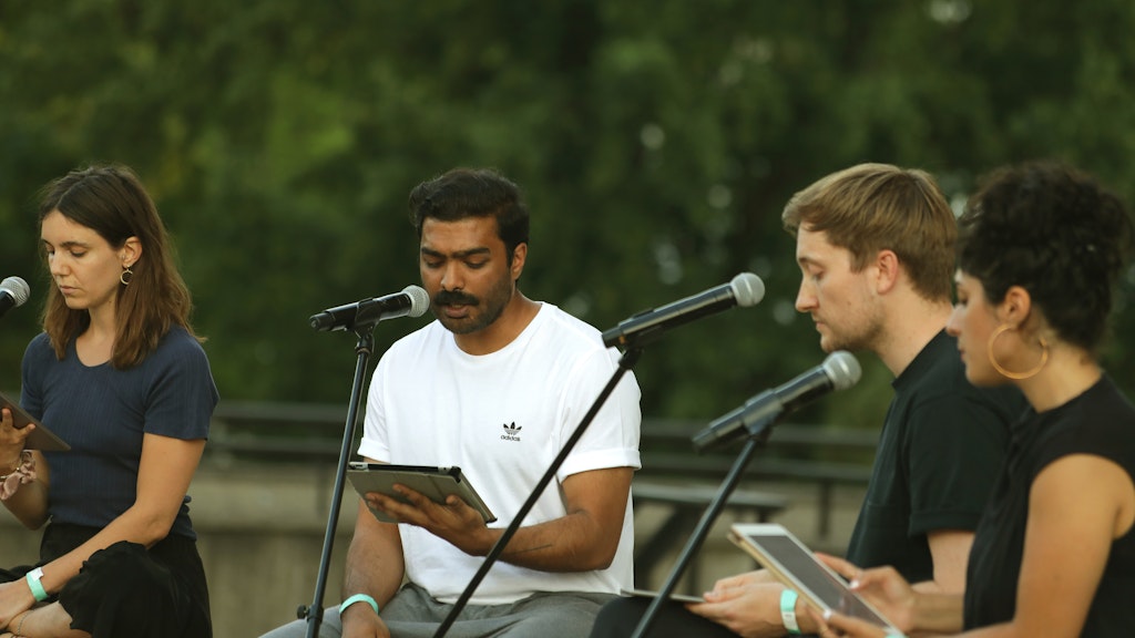 Die Listening Session „Fragments of a Street“ im Haus der Kulturen der Welt vom 20. August 2020