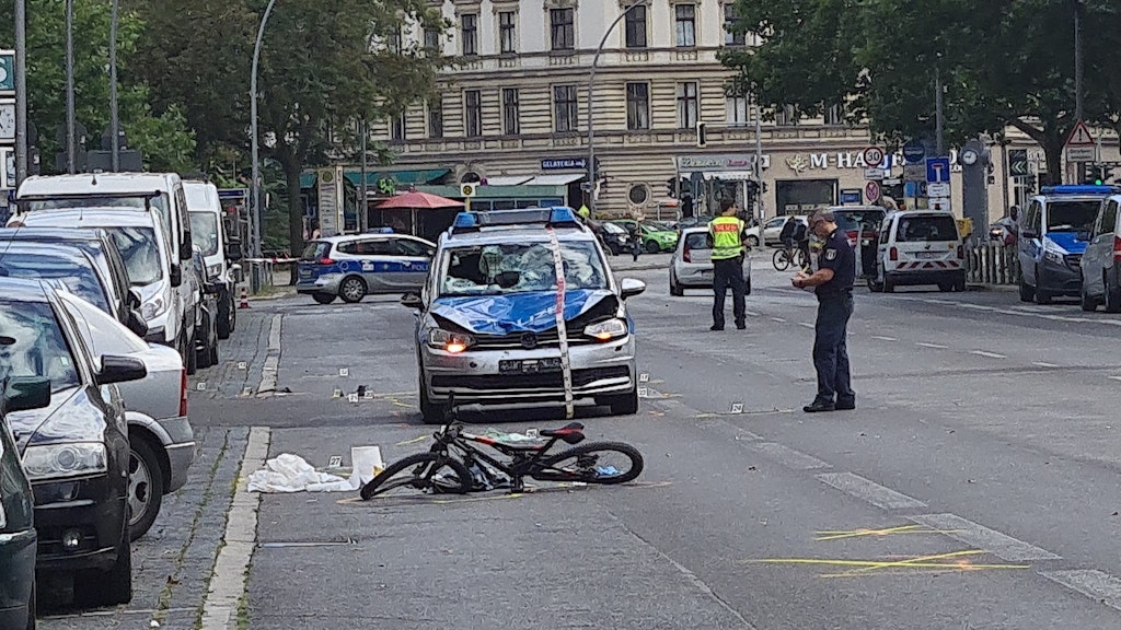 Der Unfallort auf der Potsdamer Straße in Schöneberg.