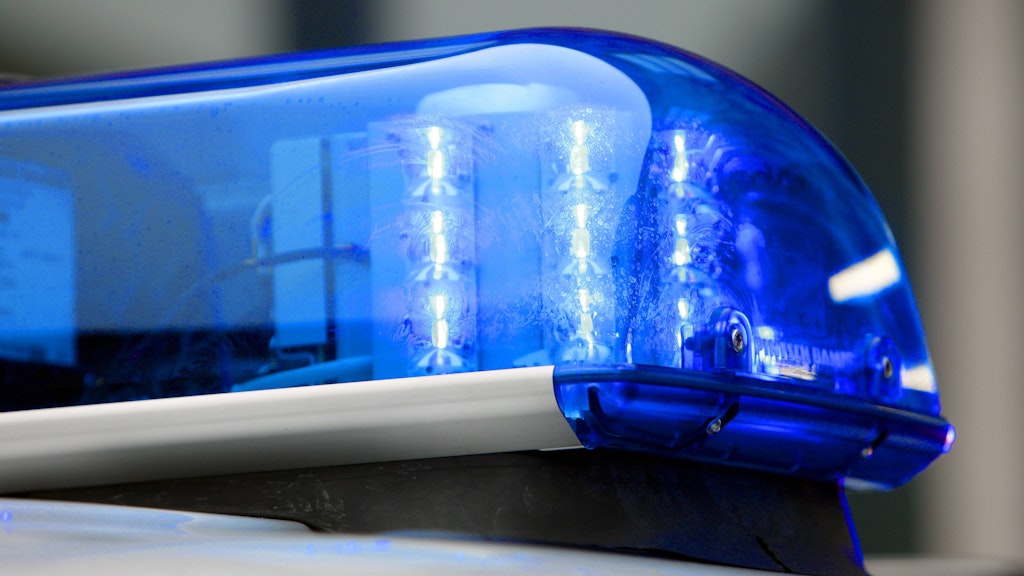Blaulicht der Polizei (Symbolbild).