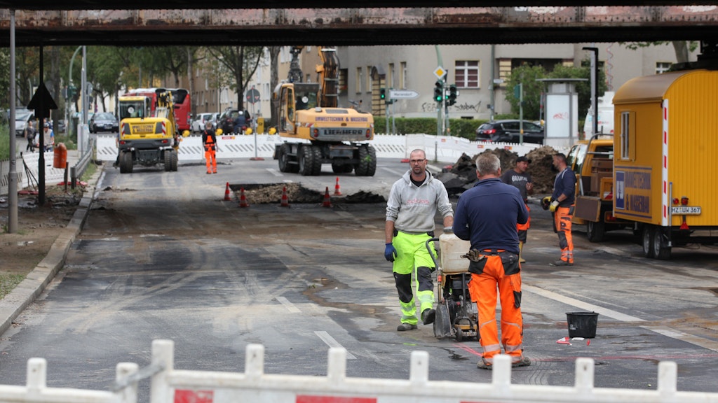 Die Bauarbeiten haben am Montag begonnen. Sie könnten sich bis zum Oktober hinziehen.<br>