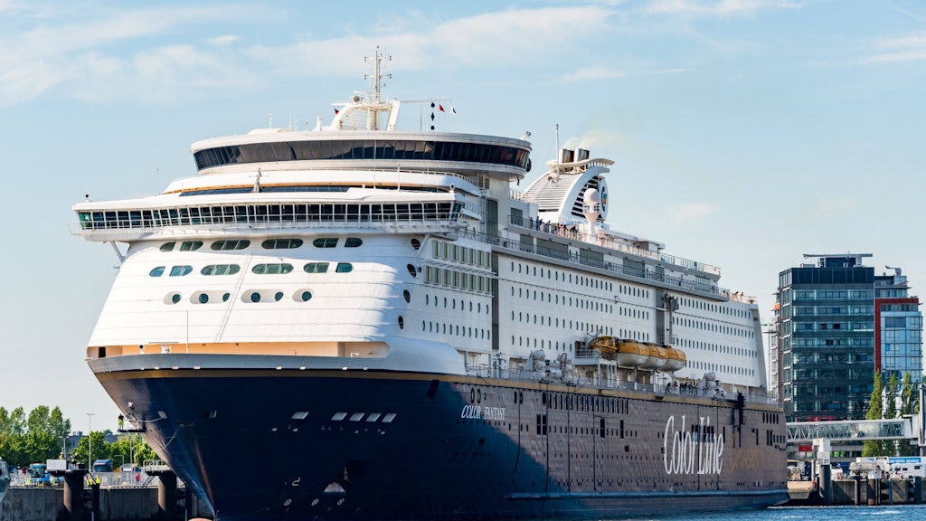 Die Norwegenfähre „Color Magic“ der Schifffahrtsgesellschaft Color Line in Kiel.