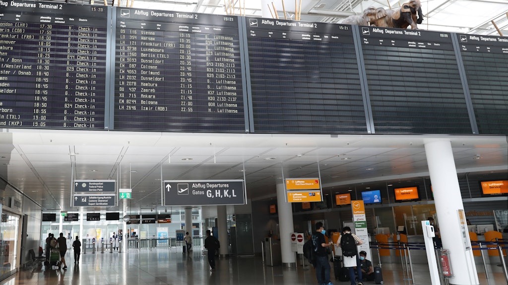 Der Flughafen in München.