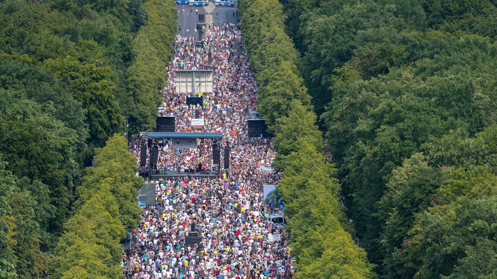Die Anti-Corona-Proteste am vergangenen Wochenende.
