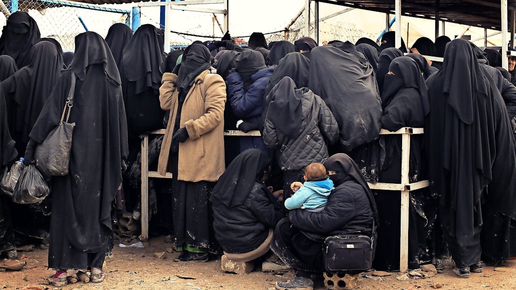 Frauen im syrischen Flüchtlingslager Al-Hol. 