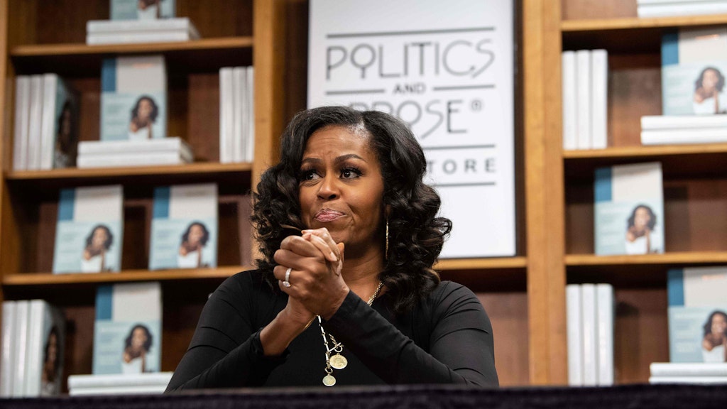 Michelle Obama während einer Signierstunde in Washington, DC. im November 2019.