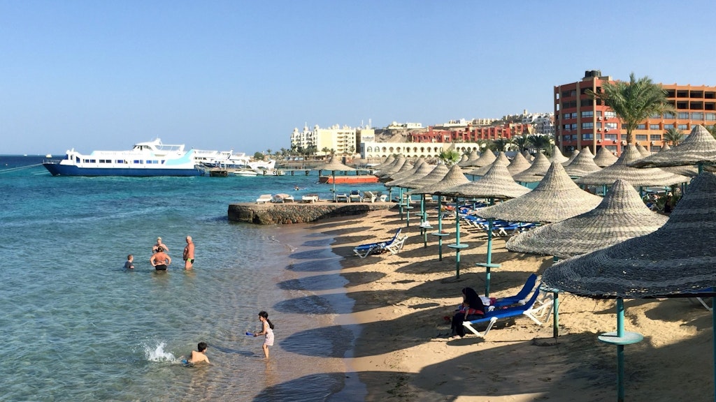 Der Badeort Hurghada in Ägypten.