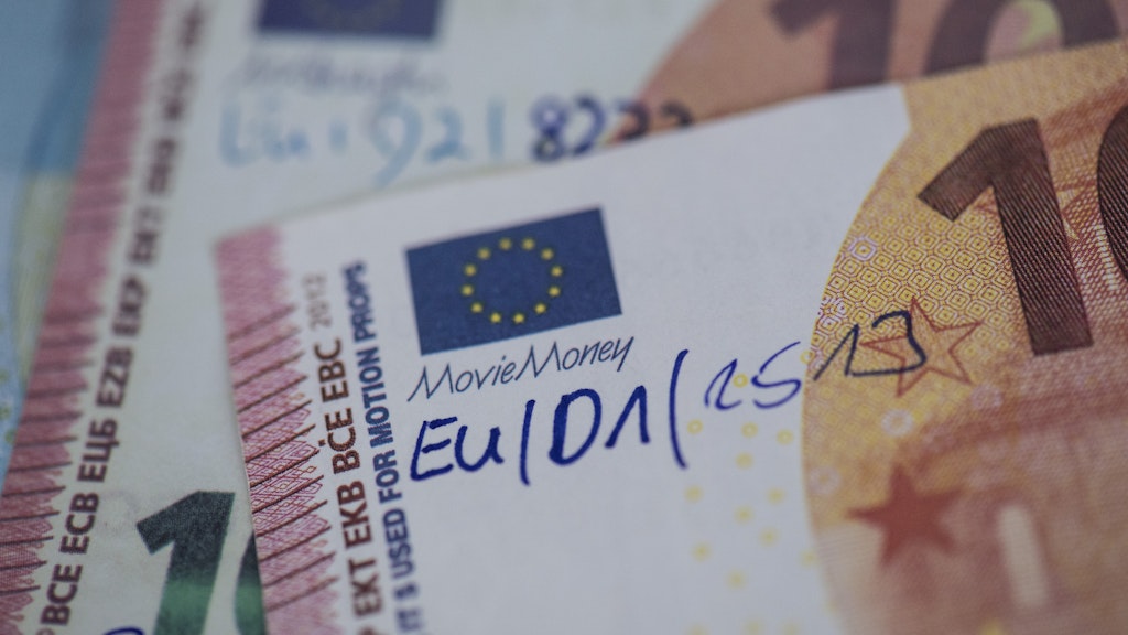 Auf den gefälschten Banknoten steht „Movie Money“.