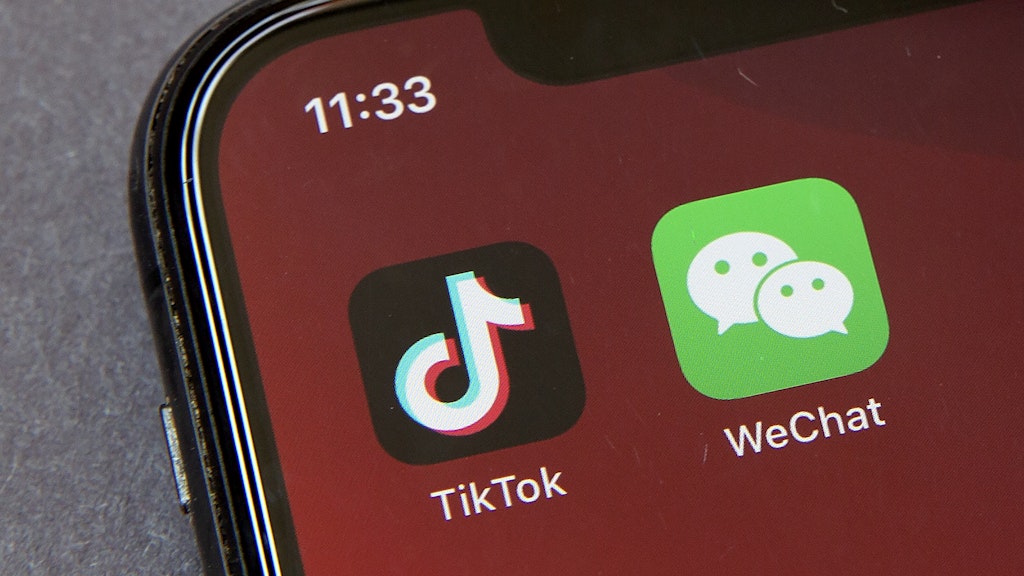 Die Icons für die Smartphone-Apps TikTok und WeChat.