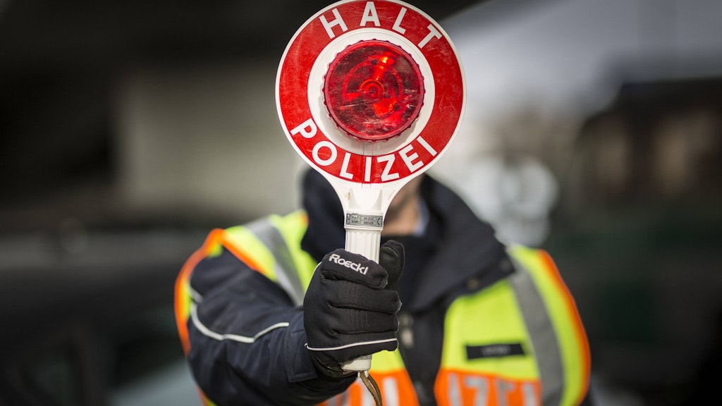 Verkehrskontrolle in Berlin.