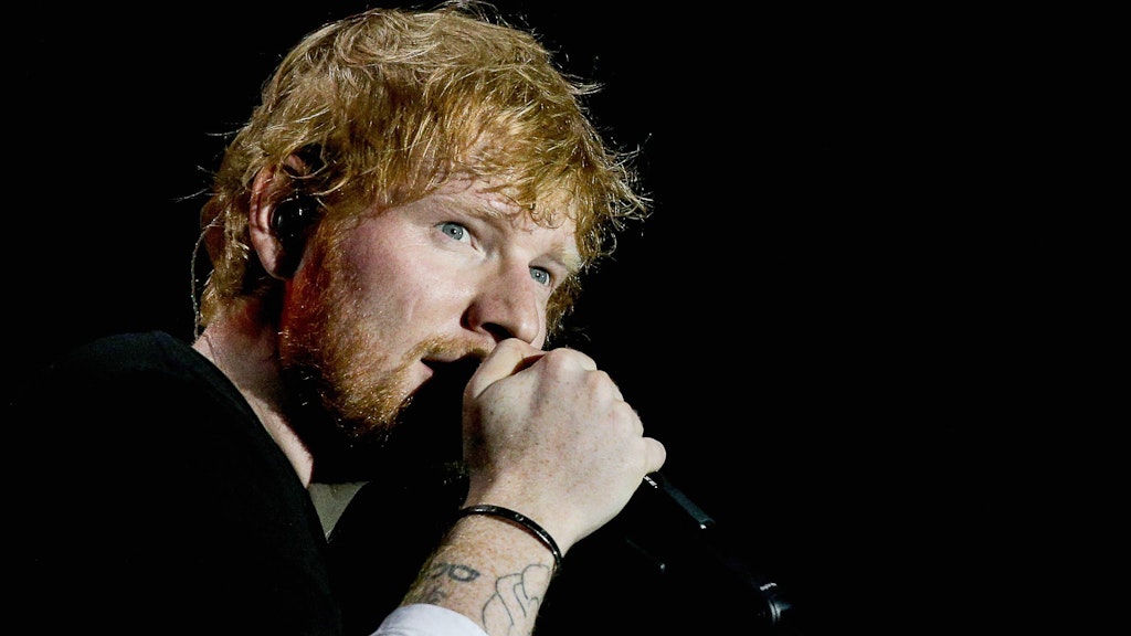 Ed Sheeran bei einem Konzert 2019 in Moskau.