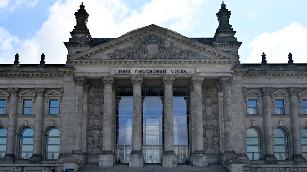 Das Reichstagsgebäude.