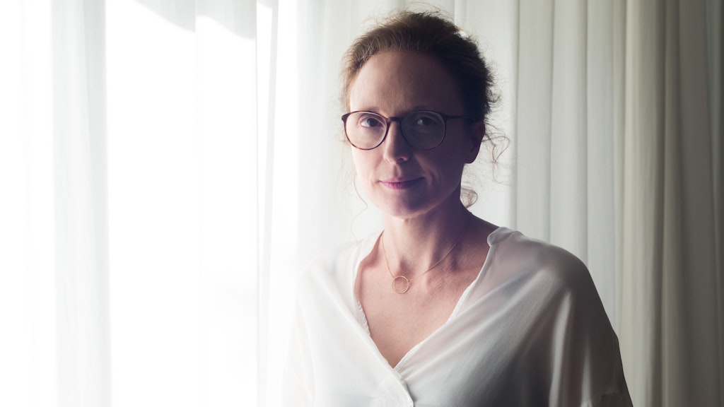 Rebecca Saunders.<br>