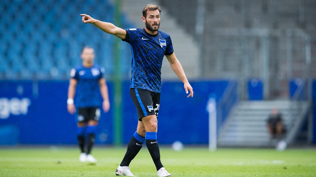 Die Pose stimmt schon mal: 25-Millionen-Mann Lucas Tousart soll bei Hertha ein Anführer werden.