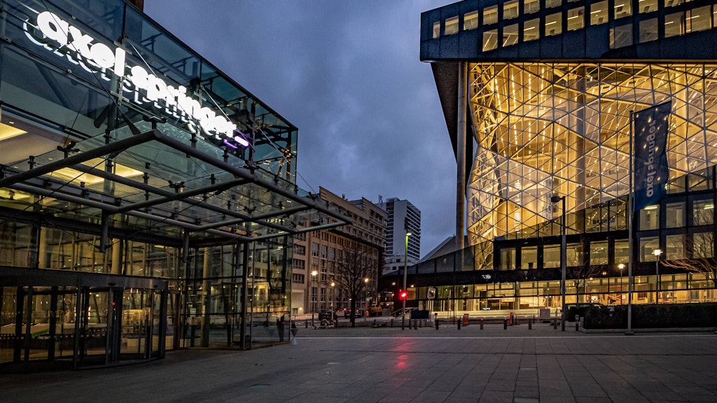 Das Verlagshaus der Axel Springer SE in Berlin