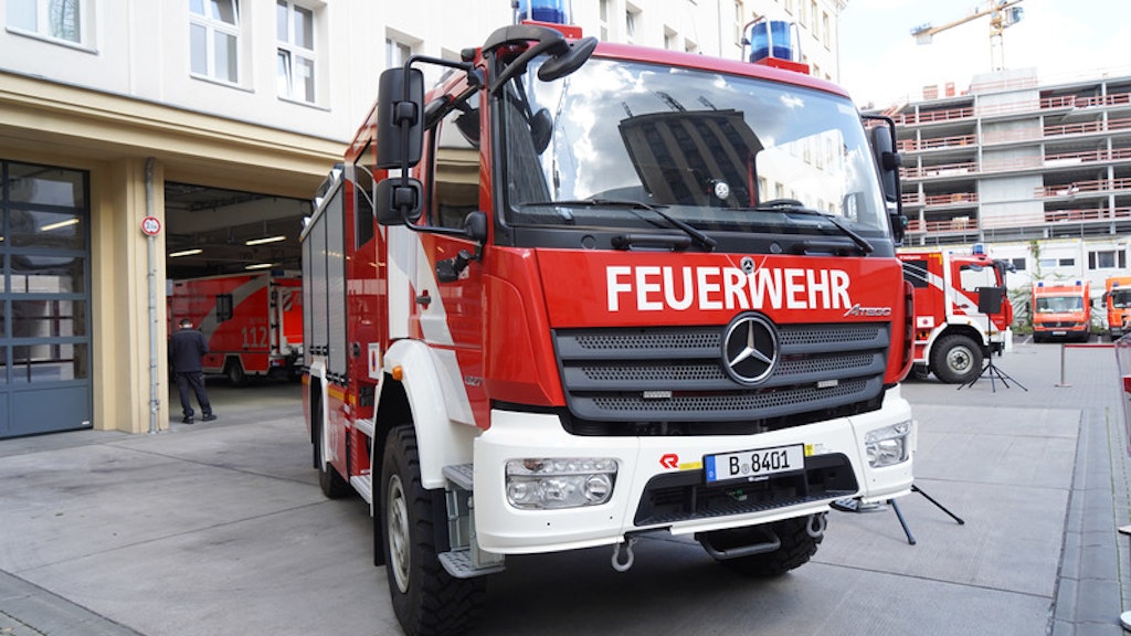 Eines von drei neuen Löschfahrzeugen für den Katastrophenschutz