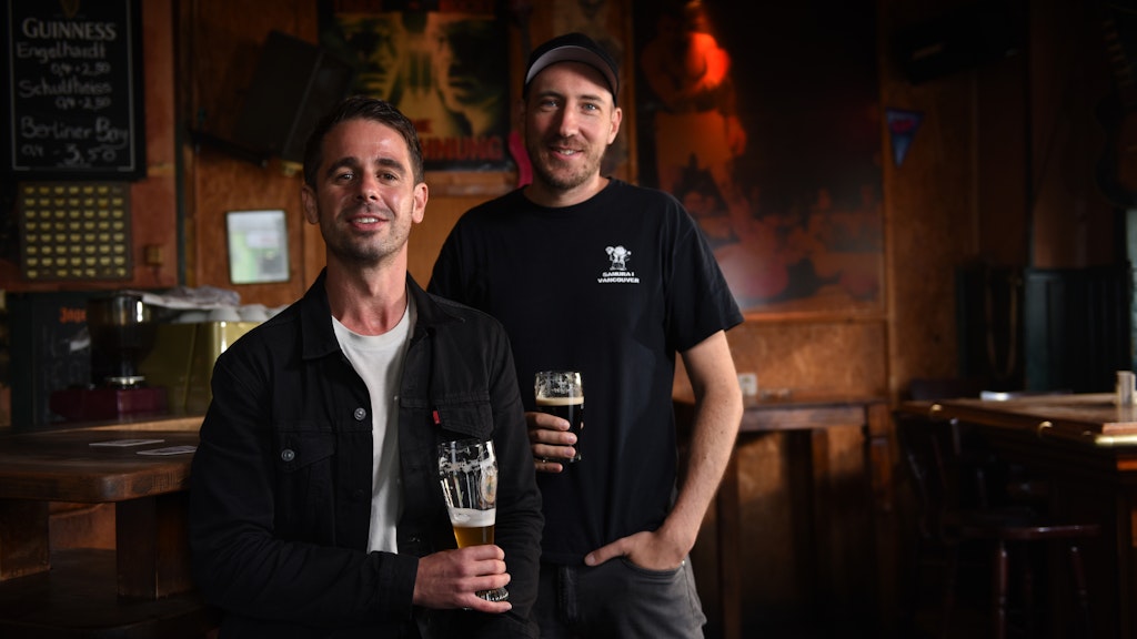 Fast vollständig: Yonas (li.) und Hirsch von der Punkband Montreal. 