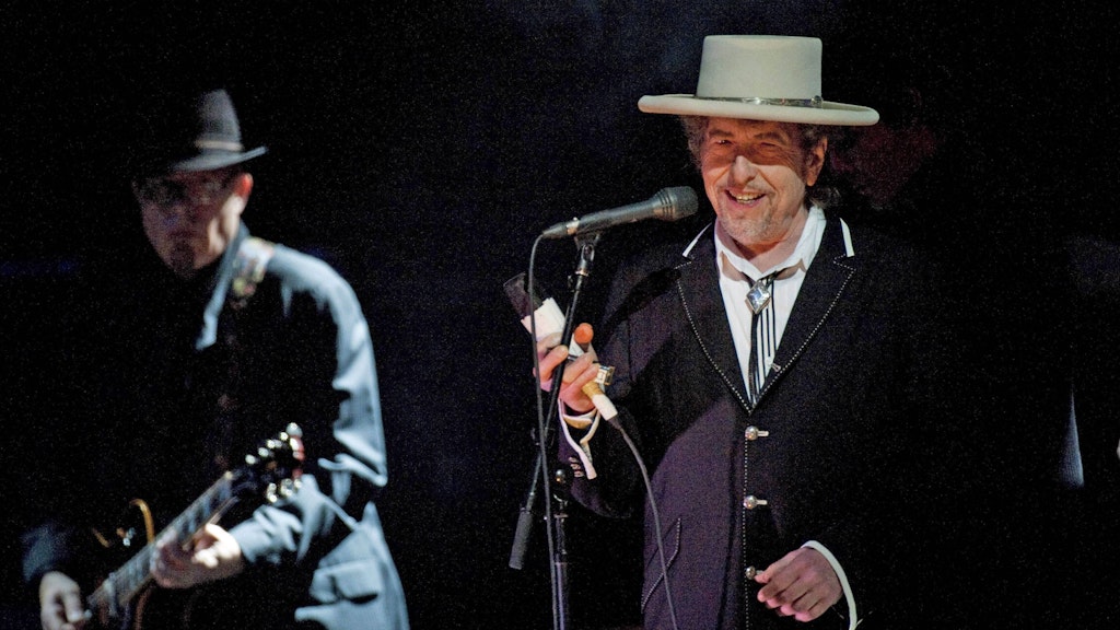 Bob Dylan bei einem Konzert im Jahre 2011.