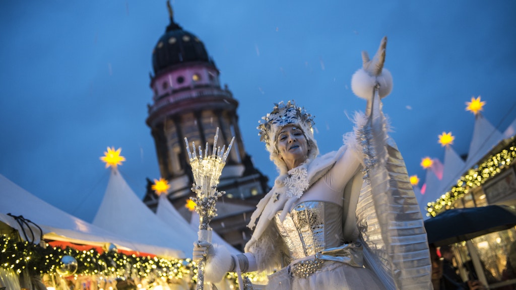 Der Weihnachtsmarkt am Gendarmenmarkt.