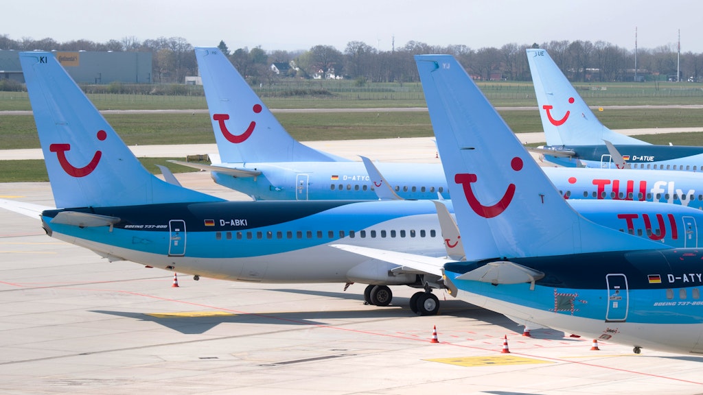 Flugzeuge der Tuifly.
