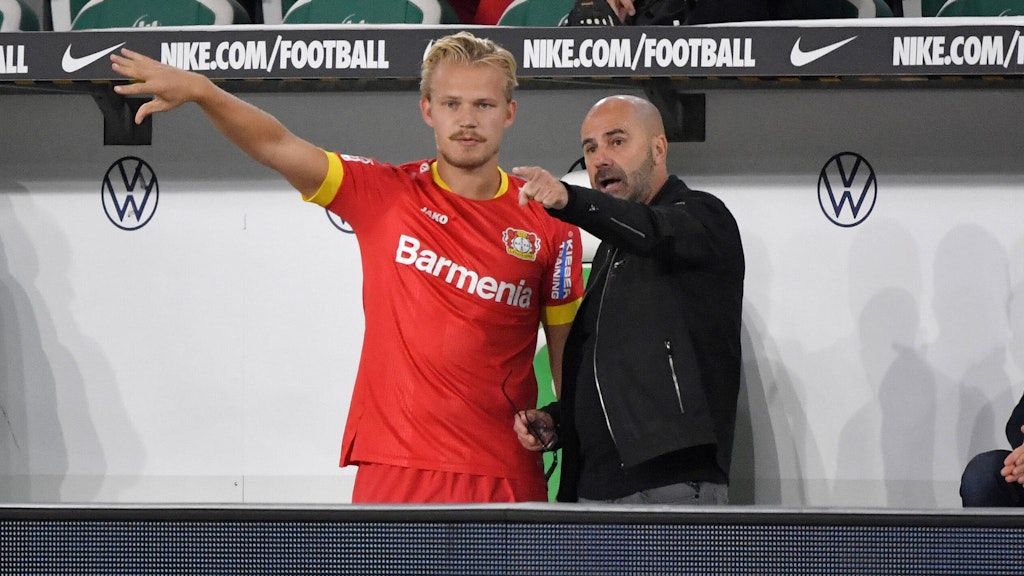 Joel Pohjanpalo (l.) wechselt von Bayer Leverkusen zu den Eisernen.