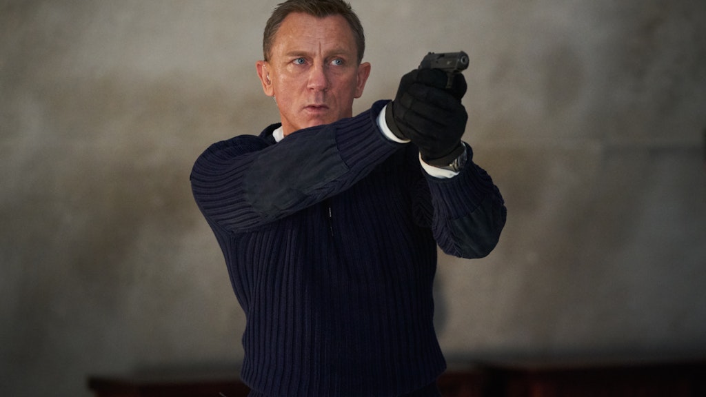 Daniel Craig als James Bond in der Szene eines Trailers zum James-Bond-Film „Keine Zeit zu sterben“.