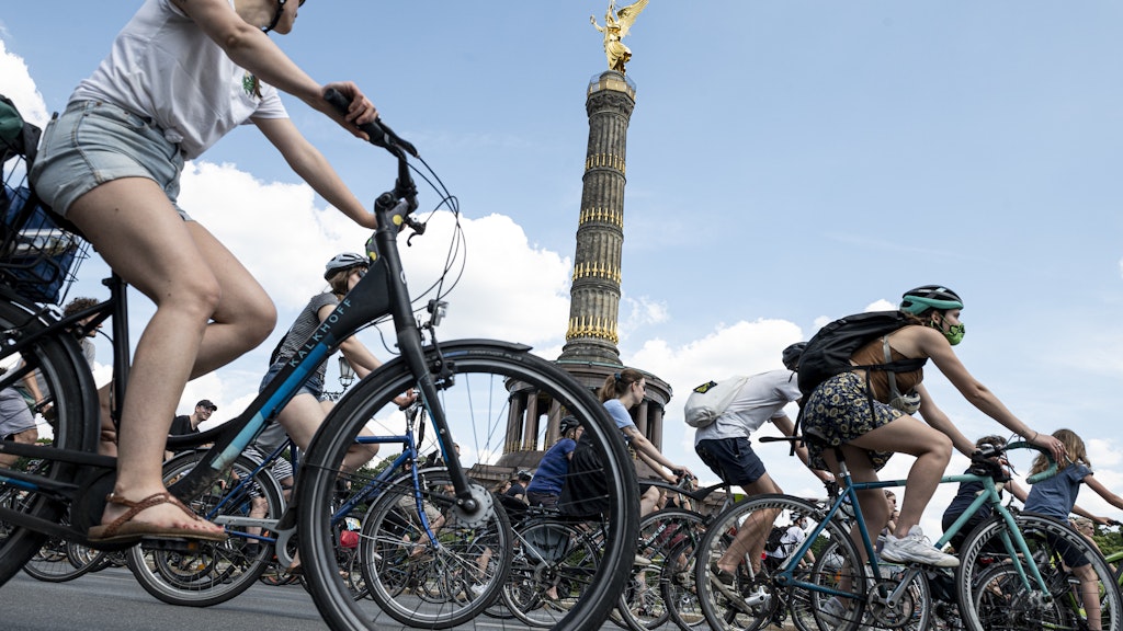 Fahrraddemonstration (Archivbild).