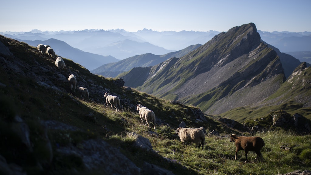 Berge im Schweizer Kanton Graubünden.