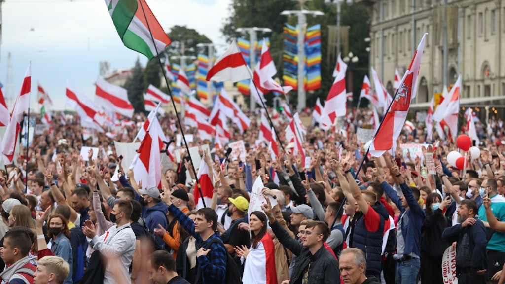 Proteste in Minsk.
